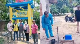 Pamsimas air bersih Tahun anggaran 2023 yang di gelontorkan dari aspirasi Cen Sui Lan di Desa Sungai Asam Kecamatan Belat dan Desa Lubuk kecamatan Kundur Utara Kabupaten Karimun. Foto: Istimewa 