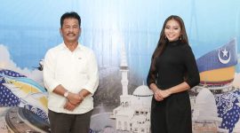 Wali kota Batam Muhammad Rudi bersama Dewi Aulia. Foto: Istimewa 