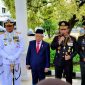 Kapolri Jenderal Listyo Sigit Prabowo memberikan keterangan usai mengikuti kegiatan penyematan tanda kehormatan Bintang Yudha Dharma Utama di Istana Wakil Presiden (Wapres) Jakarta, Selasa (14/11/2023). Foto: Humas Polri.
