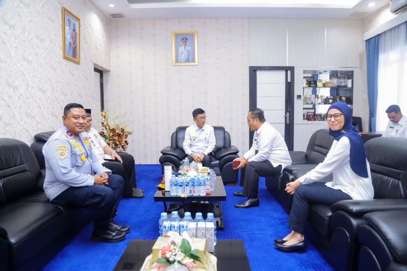 Balai Pengelola Transportasi Darat (BPTD) Kelas II Kepulauan Riau Kementerian Perhubungan (Kemenhub) melakukan kunjungan kerja ke Pemerintah Kota (Pemko) Tanjungpinang, Rabu (15/11/2023). Foto: Diskominfo Tanjungpinang
