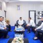 Balai Pengelola Transportasi Darat (BPTD) Kelas II Kepulauan Riau Kementerian Perhubungan (Kemenhub) melakukan kunjungan kerja ke Pemerintah Kota (Pemko) Tanjungpinang, Rabu (15/11/2023). Foto: Diskominfo Tanjungpinang 
