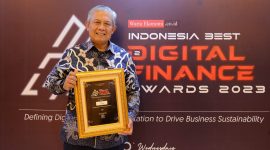 Berkat keberhasilan transformasi digital yang dilakukan, terutama dalam memberikan kemudahan dalam fitur-fitur layanan perbankan, bank bjb meraih penghargaan Best Digital Finance for E-Banking Transactions in Real Time, (Category: KBMI 2) dalam ajang Indonesia Best Digital Finance Awards 2023: Defining Digital Market Segmentation to Drive Business Sustainability, yang diselenggarakan oleh Majalah Warta Ekonomi, Rabu (29/11). Foto: bank bjb untuk INIKEPRI.COM
