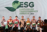 bank bjb meraih prestasi dengan mendapatkan Rating tinggi dengan predikat Leadership AA pada ajang ESG Disclosure Transparancy Awards 2023. Foto: bank bjb untuk INIKEPRI.COM