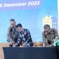 Penjabat  (Pj.) Wali Kota Tanjungpinang Hasan, S.Sos bersama Dirjen Perumahan Kementerian Pekerjaan Umum dan Perumahan Rakyat (PUPR) tandatangani Nota Kesepakatan dan Perjanjian Kerjasama tentang penyelenggaraan bantuan pembangunan rumah susun di Kota Tanjungpinang. Kegiatan dilaksanakan di Auditorium Utama Kementerian PUPR, Jakarta, Rabu (6/12/2023). Foto: Diskominfo Tanjungpinang 