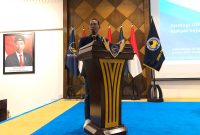 Amsakar Achmad, Wakil Wali Kota Batam yang juga ketua DPD Partai NasDem Kota Batam saat menghadiri rapat koordinasi nasional (Rakornas) GARPU (Gerakan Restorasi Pedagang dan UMKM) yang bertajuk 