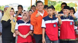 Gubernur Kepulauan Riau (Kepri) Ansar Ahmad menghadiri Peringatan Hari Disabilitas Internasional (HDI) Tingkat Provinsi Kepri tahun 2023 yang dilaksanakan di Mall Botania 2 Batam, Selasa (12/12). Foto: Diskominfo Kepri 