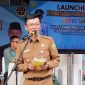Penjabat (Pj) Wali Kota Tanjungpinang, Hasan,S.Sos meluncurkan pembayaran parkir non tunai (QrisYe) di Halaman Kantor Dishub Kota Tanjungpinang, Terminal Sei Carang, Selasa (12/12/2023). Foto: Diskominfo Tanjungpinang 