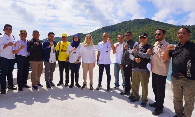 Anggota Komisi V DPR RI Fraksi Golkar Dapil Kepri Cen Sui Lan mengataka, pembangunan lanjutan pelabuihan penyeberangan roll on roll of (roro) di Kuala Maras, Kabupaten Kepulauan Anambas dialokasikan anggaran Rp36 miliar pada tahun anggaran 2024 nanti. Foto: Istimewa 