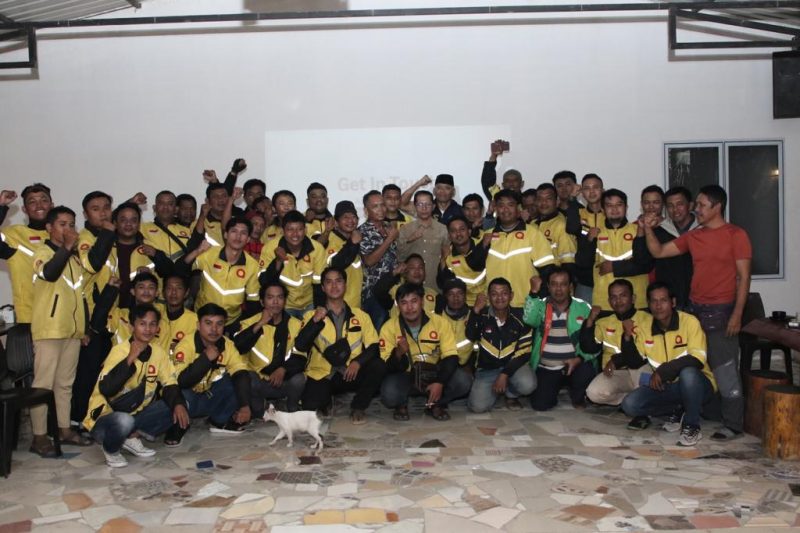 Wakil Wali Kota Batam Amsakar Achmad menghadiri kopi darat komunitas driver Mahatma. Foto: INIKEPRI.COM