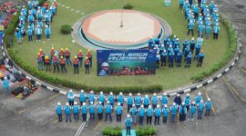 PT PLN (Persero) menggelar Apel Siaga Kelistrikan Natal 2023 dan Tahun Baru (Nataru) 2024 secara nasional pada Rabu (20/12/2023). Apel ini dilakukan untuk memastikan kesiapan pasokan listrik dan petugas dalam menjaga pasokan dan keandalan listrik selama perayaan Nataru 2024 di seluruh penjuru Indonesia. Foto: PLN Batam untuk INIKEPRI.COM