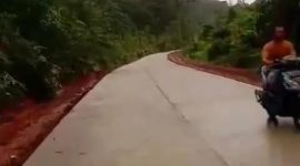 Berkat perjuangan Cen Sui Lan Anggota Komisi V DPR RI Fraksi Golkar Dapil Kepri, jalan Simpang Kuit menuju Sekanah Kabupaten Lingga menjadi mulus. Foto:  CSL