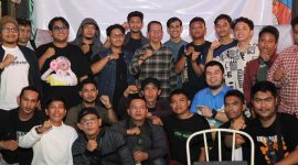 Wakil Wali Kota Batam Amsakar Achmad saat hadir di nonton bareng dan diskusi film Tanah Moyangku. Foto: INIKEPRI.COM