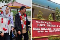 Anggota DPR RI fraksi partai Golkar dapil Kepri Cen Sui Lan akan merevitalisasi SMK N 1 Tanjungpinang. Foto: Istimewa