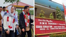 Anggota DPR RI fraksi partai Golkar dapil Kepri Cen Sui Lan akan merevitalisasi SMK N 1 Tanjungpinang. Foto: Istimewa