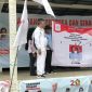 Ketua TKD Anambas Nasrul Arsyad berikan simulasi pencoblosan Prabowo-Gibran. Foto: INIKEPRI.COM