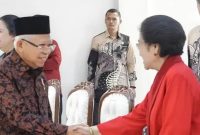 Wapres Ma’ruf Amin pada Peringatan HUT ke-51 Partai Demokrasi Indonesia Perjuangan (PDIP), di Sekolah Partai DPP PDIP, Jakarta, Rabu (10/1/2024). Foto: BPMI Setwapres