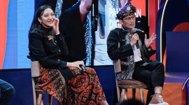 Menteri Pariwisata dan Ekonomi Kreatif/Kepala Badan Pariwisata dan Ekonomi Kreatif (Menparekraf/Kabaparekraf) Sandiaga Salahuddin Uno dan Staf Khusus Presiden RI Putri Tanjung. Foto: Dok Kemenparekraf

