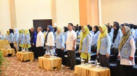 Ketua TP-PKK Provinsi Kepulauan Riau Hj. Dewi Kumalasari Ansar secara resmi membuka Workshop bagi Kader Posyandu di Kabupaten Bintan. Acara ini dilaksanakan di Bhadra Resort Bintan, Rabu (31/1/2024). Foto: Diskominfo Tanjungpinang