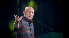 Menteri Koperasi dan UKM Teten Masduki mengatakan pertumbuhan ekonomi diantara negara-negara G-20, Indonesia adalah yang kedua terbesar setelah China, yang pertumbuhan ekonominya adalah 5,3 persen. Foto: Kemenkop UKM