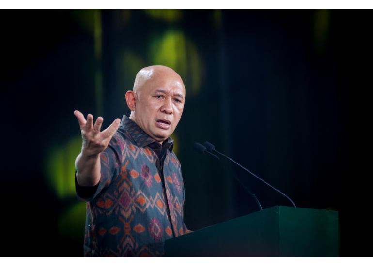 Menteri Koperasi dan UKM Teten Masduki mengatakan pertumbuhan ekonomi diantara negara-negara G-20, Indonesia adalah yang kedua terbesar setelah China, yang pertumbuhan ekonominya adalah 5,3 persen. Foto: Kemenkop UKM