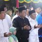 Gubernur Ansar pada acara Doa dan Silaturahmi Kebangsaan Menuju Pemilu Damai di Provinsi Kepri Tahun 2024 di Balai Kelurahan Penyengat, Kota Tanjungpinang, Jumat (9/2/2024) malam. Foto: Diskominfo Kepri
