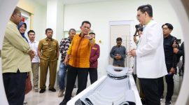 RSUD Muhammad Sani di Tanjung Balai Karimun kini semakin mumpuni dalam melayani kesehatan masyarakat Kabupaten Karimun dengan hadirnya alat CT Scan dan Mamografi. Foto: Diskominfo Kepri