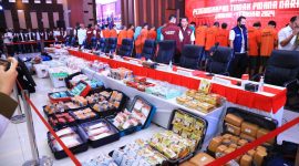 Satgas Polri gelar konferensi pers pengungkapan kasus narkotika di Mabes Polri, Jakarta, Rabu (7/2/2024). Foto: Dok. Humas Polri.