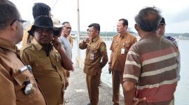 Saat ini Pemko Tanjungpinang sedang berupaya melakukan perbaikan di sejumlah titik, salah satunya Pelantar Senggarang Kecamatan Tanjungpinang Kota. Foto: Diskominfo Tanjungpinang