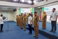 Badan Penyelenggara Jaminan Sosial (BPJS) Ketenagakerjaan mengukuhkan Forum Kepatuhan Jaminan Sosial Ketenagakerjaan Kota Tanjungpinang, Senin (19/2/2024). Foto: Diskominfo Tanjungpinang