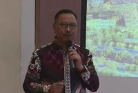 Kepala Otorita IKN Bambang Susantono pada Seminar Nasional dalam rangka Hari Pers Nasional 2024 yang bertema Masa Depan Pasca IKN, Sabtu (17/2/2024). Foto: Otorita IKN