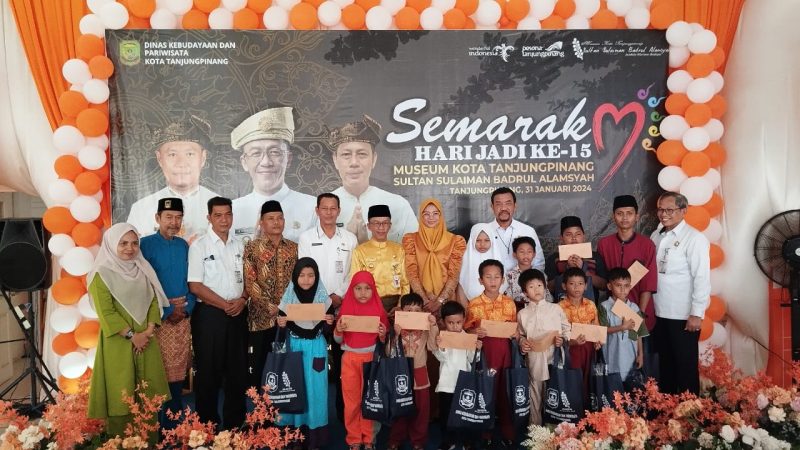 Dinas Kebudayaan dan Pariwisata (Disbudpar) Kota Tanjungpinang merayakan hari jadi ke-15 Museum Sultan Sulaiman Badrul Alamsyah (SSBA). Foto: Diskominfo Tanjungpinang