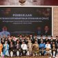 Sekretaris Daerah Adi Prihantara membuka kegiatan Pelatihan Kepemimpinan Pengawas (PKP) Angkatan XI  di Lingkungan Pemerintah Provinsi Kepulauan Riau Tahun 2024, bertempat di Balairung Wan Seri Beni, Kantor Gubernur Kepri, Dompak, Tanjungpinang, Jumat (16/2/2024). Foto: Diskominfo Kepri