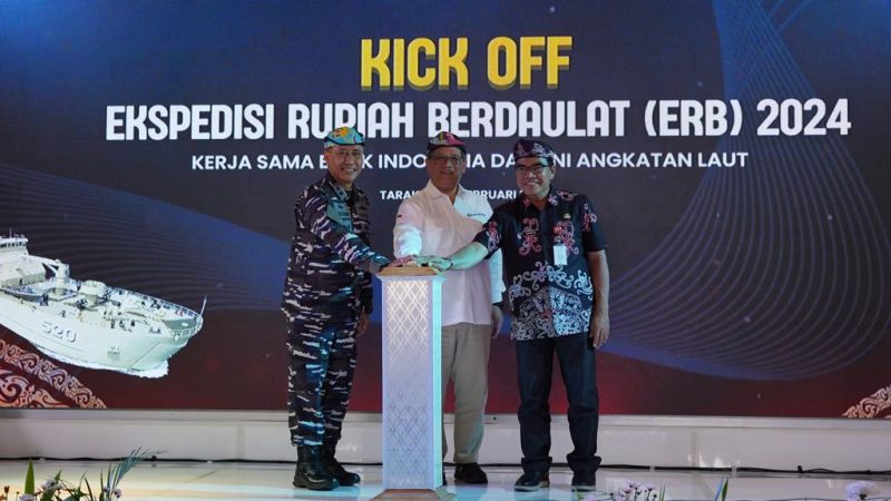 Sebagai bentuk komitmen Bank Indonesia (BI) dalam memastikan ketersediaan uang layak edar di wilayah Negara Kesatuan Republik Indonesia (NKRI), BI bersama Tentara Nasional Indonesia Angkatan Laut (TNI AL) kembali menyelenggarakan “Ekspedisi Rupiah Berdaulat (ERB) 2024