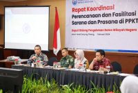 Badan Nasional Pengelola Perbatasan (BNPP) RI menyelenggarakan Rapat Koordinasi yang dilaksanakan di Aston Hotel Tanjungpinang, Kamis (29/2). Foto: Diskominfo Kepri