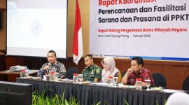 Badan Nasional Pengelola Perbatasan (BNPP) RI menyelenggarakan Rapat Koordinasi yang dilaksanakan di Aston Hotel Tanjungpinang, Kamis (29/2). Foto: Diskominfo Kepri