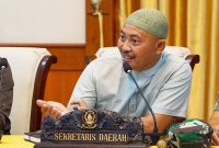 Sekretaris Daerah Provinsi (Sekdaprov) Kepri Adi Prihantara memimpin rapat koordinasi wilayah (Rakorwil) untuk persiapan kunjungan Wakil Presiden Republik Indonesia K.H Ma’ruf Amin ke Ibukota Provinsi Kepulauan Riau Tanjungpinang. Rapat dipaksakan akan di Gedung Daerah, Selasa (12/3/2024) dan dihadiri oleh seluruh FKPD. Foto: Diskominfo Kepri