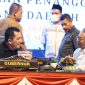 Gubernur Ansar pada Rapat Paripurna DPRD Provinsi Kepri yang dilaksanakan di Balairung Wan Seri Beni, Dompak, Senin, (18/3/2024). Foto: Diskominfo kepri