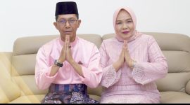 Wakil Wali Kota Batam Amsakar Achmad dan istri Erlita Sari. Foto: INIKEPRI.COM