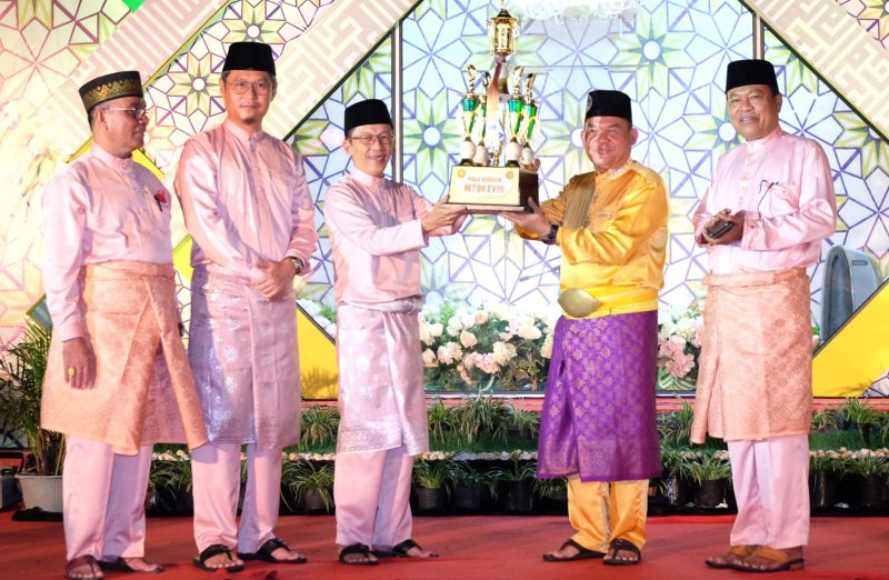 Penjabat (Pj) Wali Kota Tanjungpinang, Hasan,S.Sos bersyukur musabaqah tilawatil quran dan hadis (MTQH) ke-18 Tingkat Kota Tanjungpinang tahun 2024 telah selesai dan resmi ditutup. Foto: Diskominfo Tanjungpinang