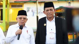 Gubernur Kepulauan Riau saat mendampingi Wakil Presiden RI Ma'ruf Amin berkunjung ke Pulau Penyengat, Tanjungpinang. Foto: Diskominfo Kepri
