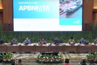 Menteri Keuangan (Menkeu) Sri Mulyani Indrawati mengumumkan bahwa Anggaran Pendapatan dan Belanja Negara (APBN) per akhir Maret 2024 mengalami surplus sebesar Rp8,1 triliun atau 0,04 persen terhadap Produk Domestik Bruto (PDB). Foto: Istimewa