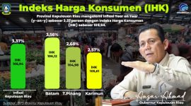 Data Grafik inflasi Provinsi Kepulauan Riau Maret tahun 2024. Foto: Diskominfo Kepri