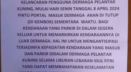 Dinas Perhubungan (Dishub) Kota Tanjungpinang mengeluarkan surat himbauan bagi pengguna Dermaga Pelantar Kuning menuju Penyengat, Jum'at (5/4/2024). Foto: Diskominfo Tanjungpinang
