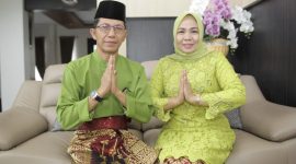 Wakil Wali Kota Batam Amsakar Achmad dan Istri Erlita Sari. Foto: INIKEPRI.COM