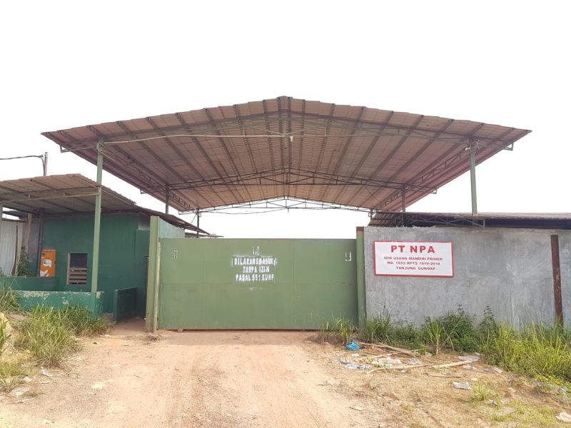 Lokasi gudang milik PT NPA. Foto: INIKEPRI.COM