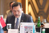 Menteri Koordiantor Bidang Kemaritiman dan Investasi (Menko Marves), Luhut B. Pandjaitan, dalam pertemuan Ke-4 High Level Dialogue and Cooperation Mechanisme (HDCM) RI – RRT di Labuan Bajo, Nusa Tenggara Timur (NTT), Jumat (19/04/2024). Foto: Humas Kemenko Marves