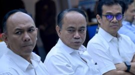 Kiri-Kanan, Dirjen PPI Kominfo Wayan Toni Supriyanto, Menkominfi Budi Arie Setiadi, dan Wamenkominfo Nezar Patria. Foto: Humas Kominfo