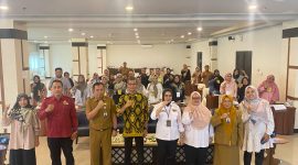 Sebanyak 120 pelaku industri kecil menengah (IKM) binaan Dinas Perdagangan dan Perindustrian (Disdagin) Kota Tanjungpinang diberikan pelatihan sertifikasi halal. Foto: Diskominfo Tanjungpinang