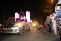 Pawai Takbir Idul Fitri 1445 Hijriah begitu antusias disaksikan masyarakat sepanjang rute yang di lalui peserta pawai, Selasa (9/4/2024) malam. Foto: Diskominfo Tanjungpinang