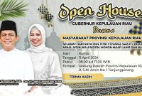 Gubernur Kepulauan Riau, Ansar Ahmad, akan menggelar open house pada hari raya kedua Idul Fitri 1445 Hijriah. Acara ini terbuka untuk seluruh masyarakat umum. Foto: Diskominfo Kepri